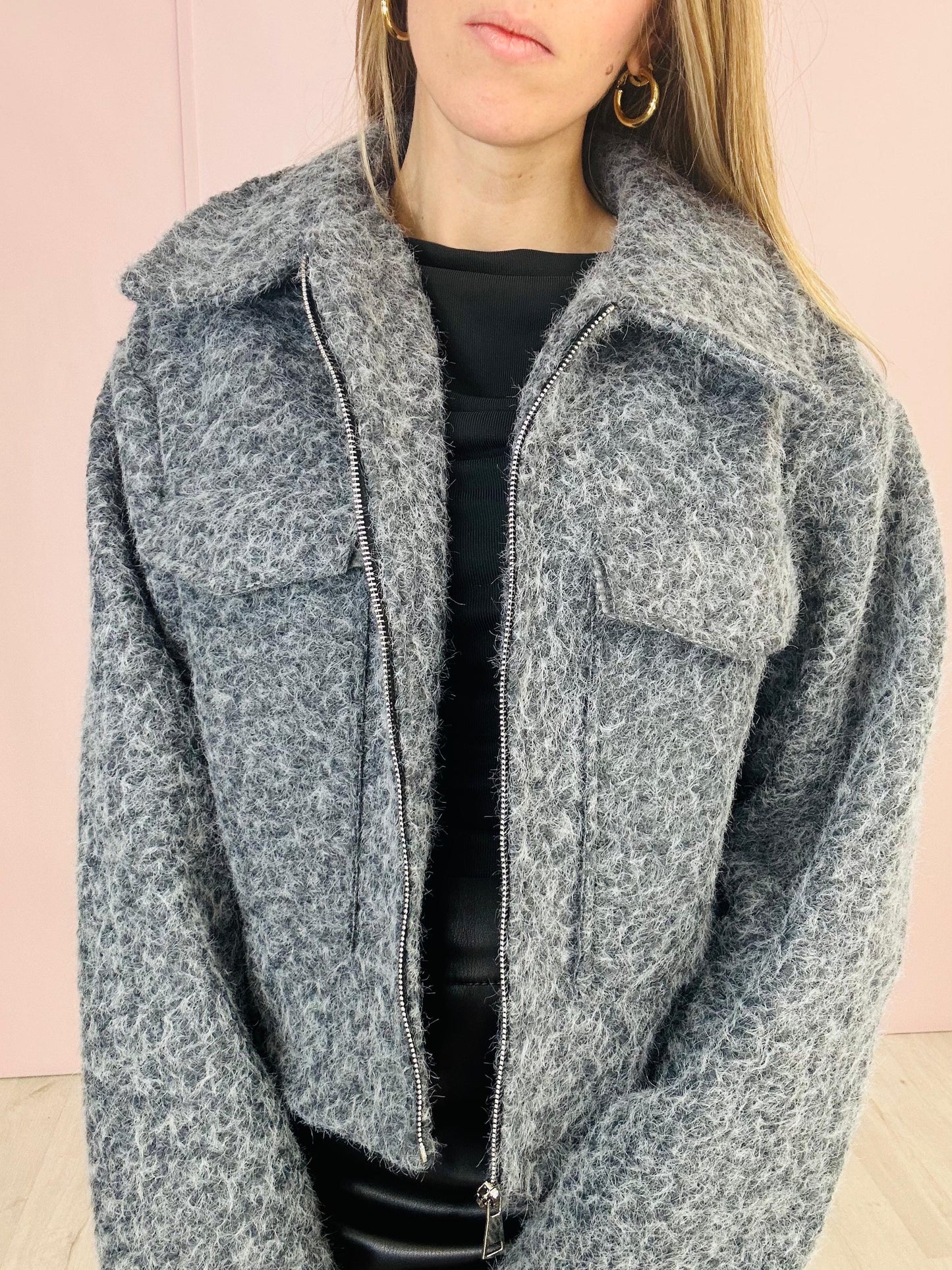 Giacca sporty grigia