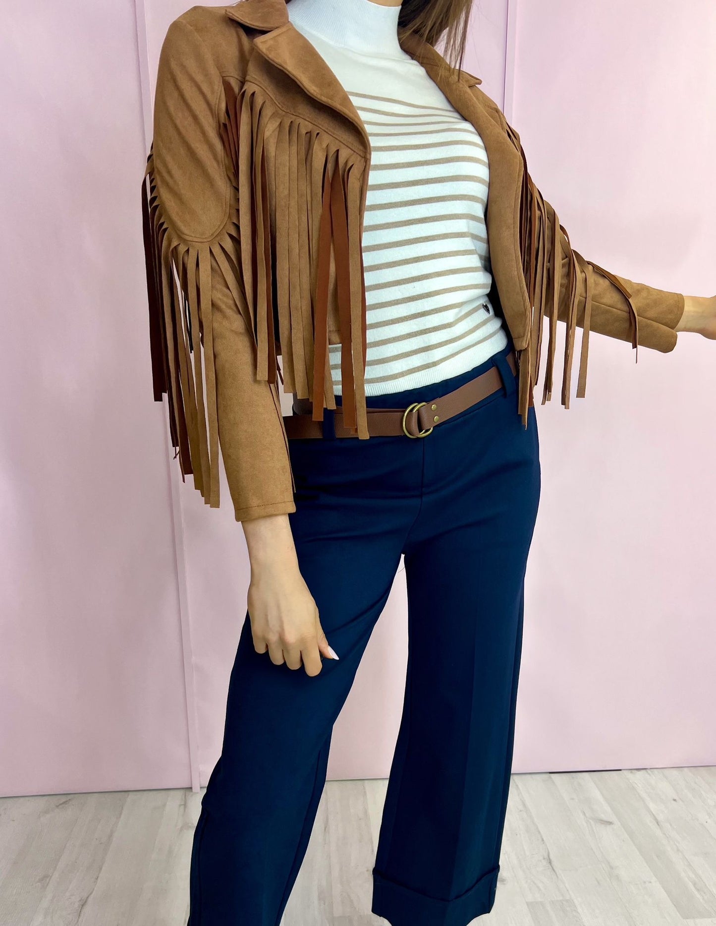 Giacca Frangy camel