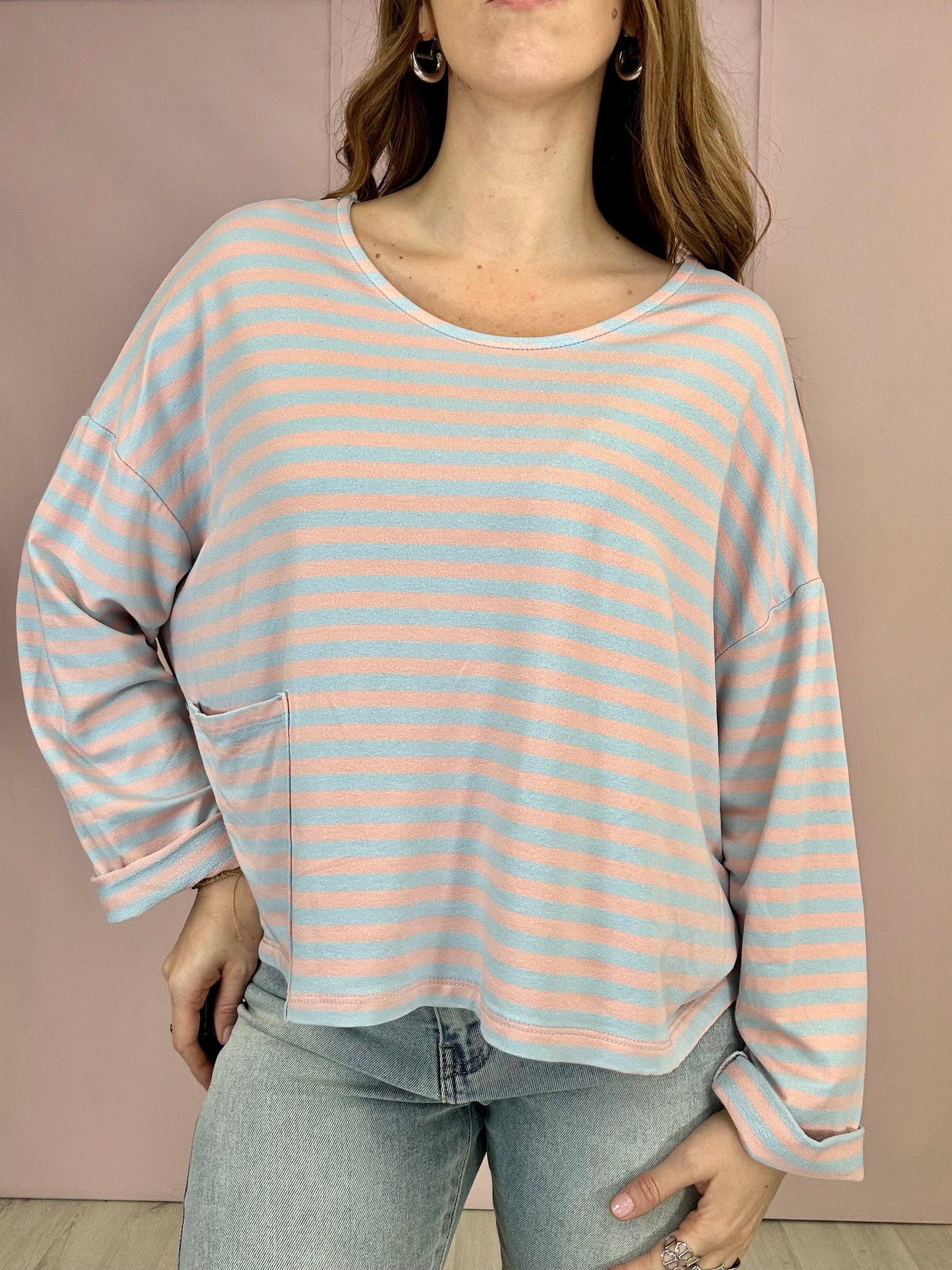 Maglia Blue Pink Lines