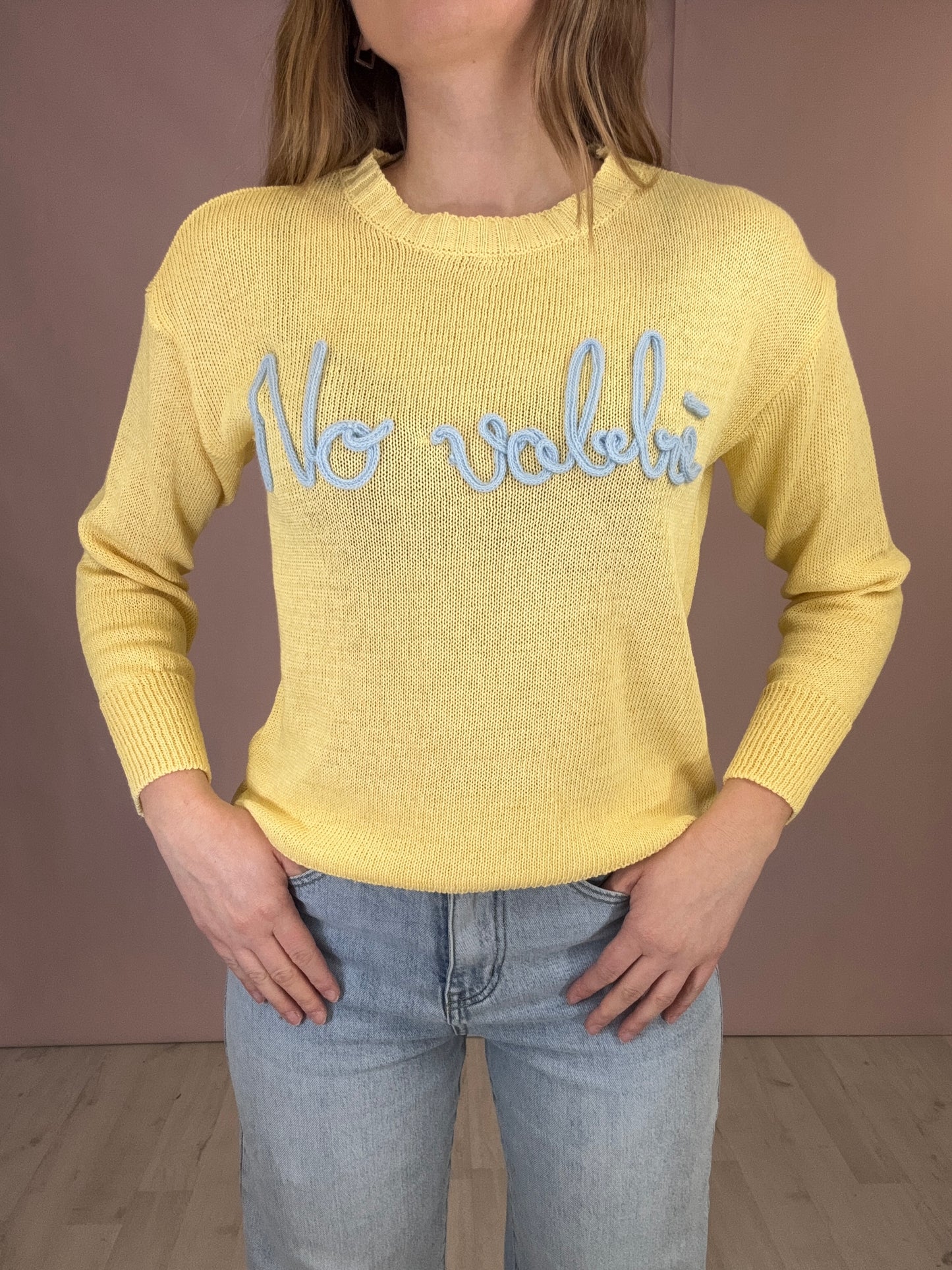 Maglioncino “No Vabbè” Giallo