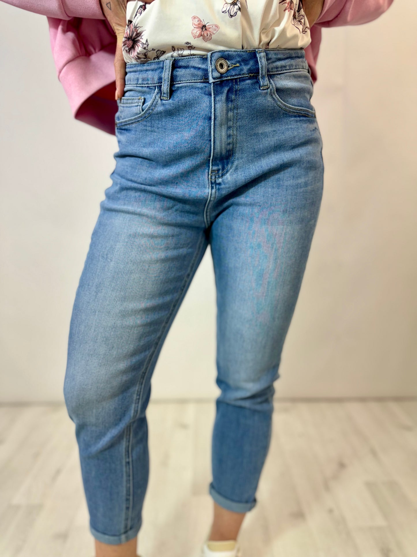 Jeans vita alta elasticizzato