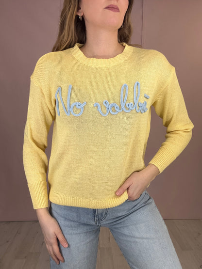 Maglioncino “No Vabbè” Giallo