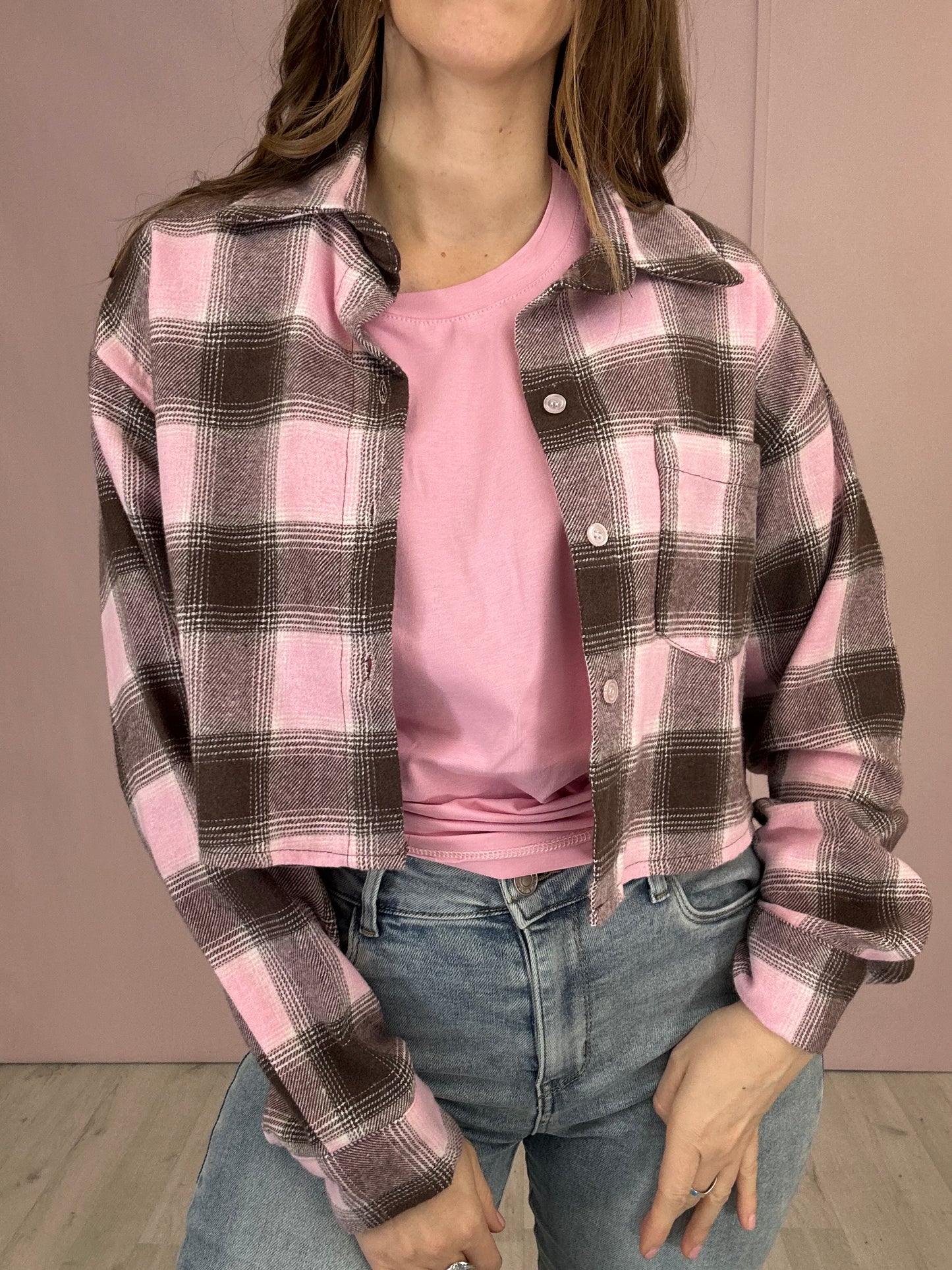 Camicia Urban Pink - Crop
