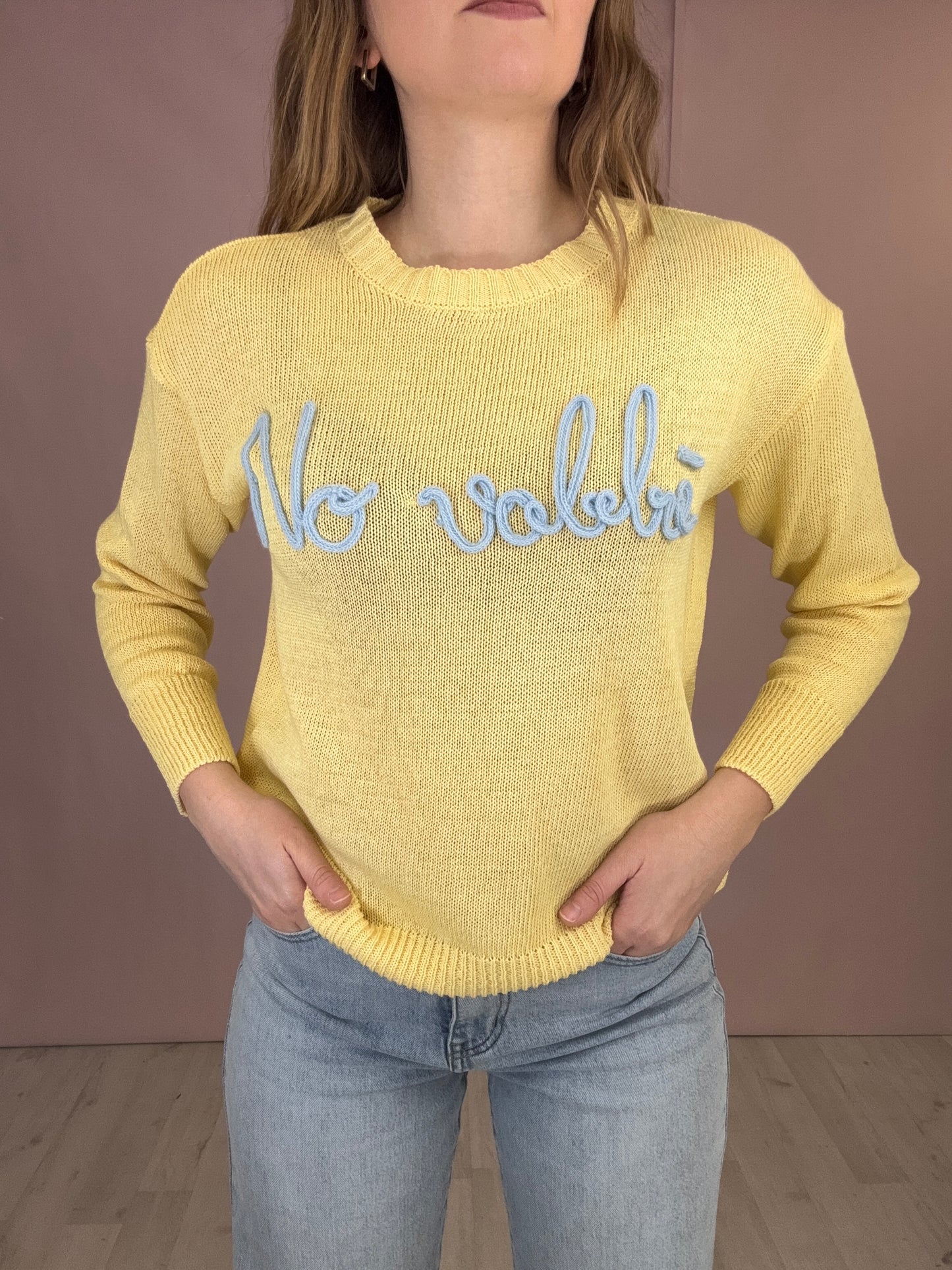 Maglioncino “No Vabbè” Giallo