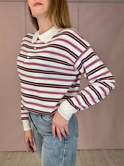 Polo Icon - Rosa, Bianca e Marrone