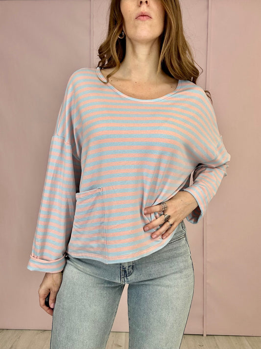 Maglia Blue Pink Lines