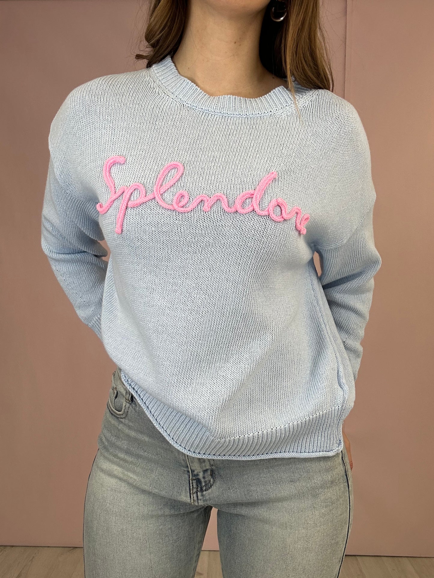 Maglioncino Candy “Splendore” - Azzurro