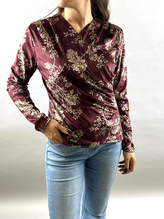 Camicetta Giappo style bordeaux
