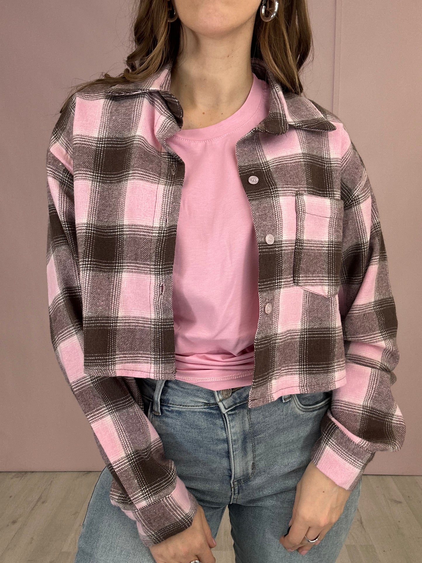 Camicia Urban Pink - Crop