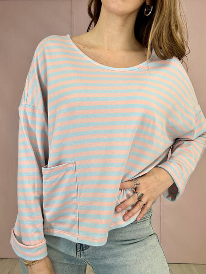 Maglia Blue Pink Lines