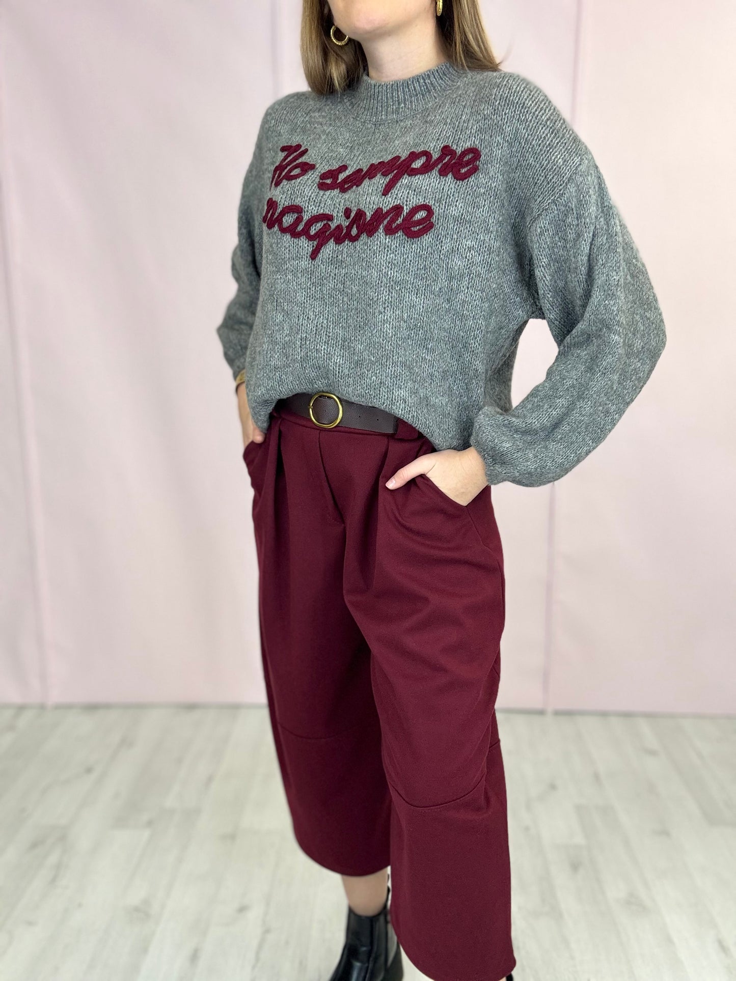 Pull “Ho sempre ragione” Grigio