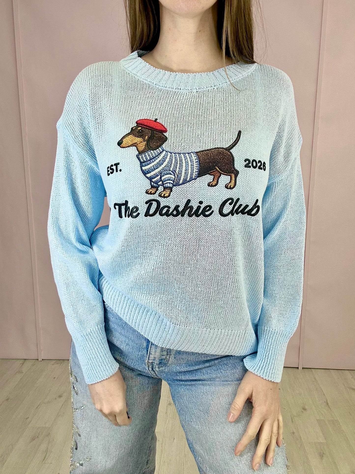 Maglioncino “Bassotto” - Azzurro
