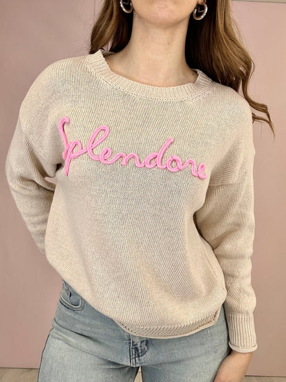 Maglioncino “Candy” Splendore - Beige