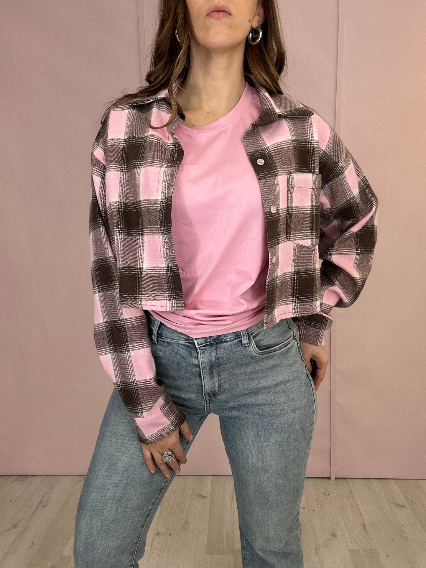 Camicia Urban Pink - Crop