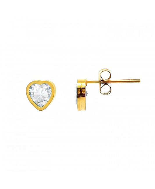 Mini Orecchino Con Cuore